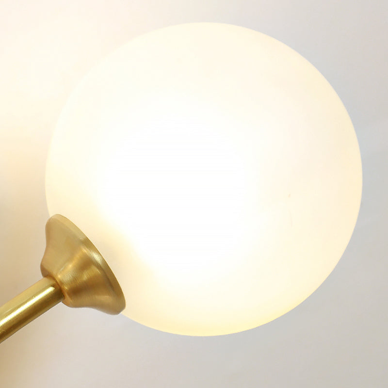 Nordic Style Copper Ceiling Light Ball Shape Ceiling Lamp for Bedroom