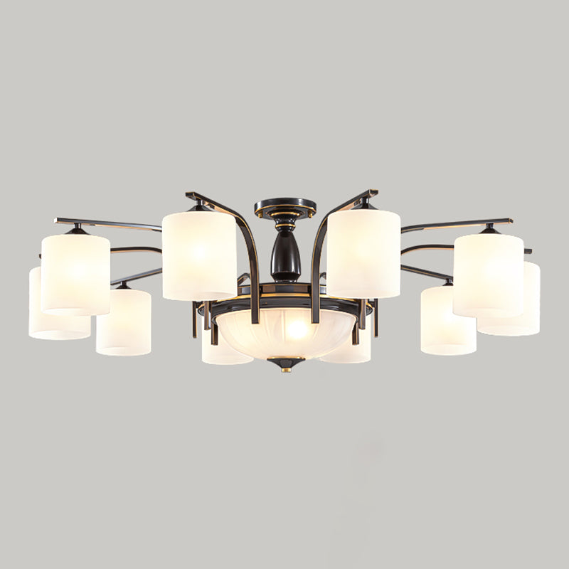 American Style Copper Ceiling Light Cylinder Shape Ceiling Lamp for Bedroom