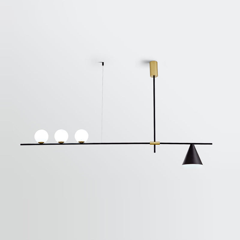 3/4/5-Light Modern Golden Ceiling Light Metal Unique Shaded Kitchen Island Lighting