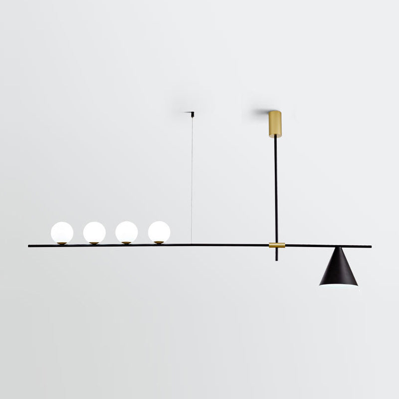 3/4/5-Light Modern Golden Ceiling Light Metal Unique Shaded Kitchen Island Lighting