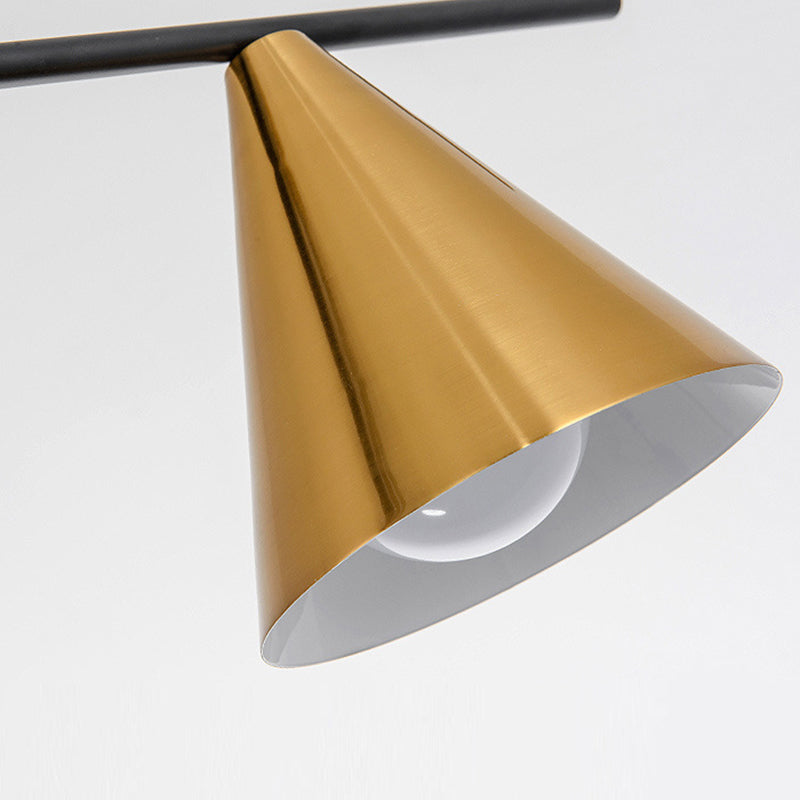 3/4/5-Light Modern Golden Ceiling Light Metal Unique Shaded Kitchen Island Lighting