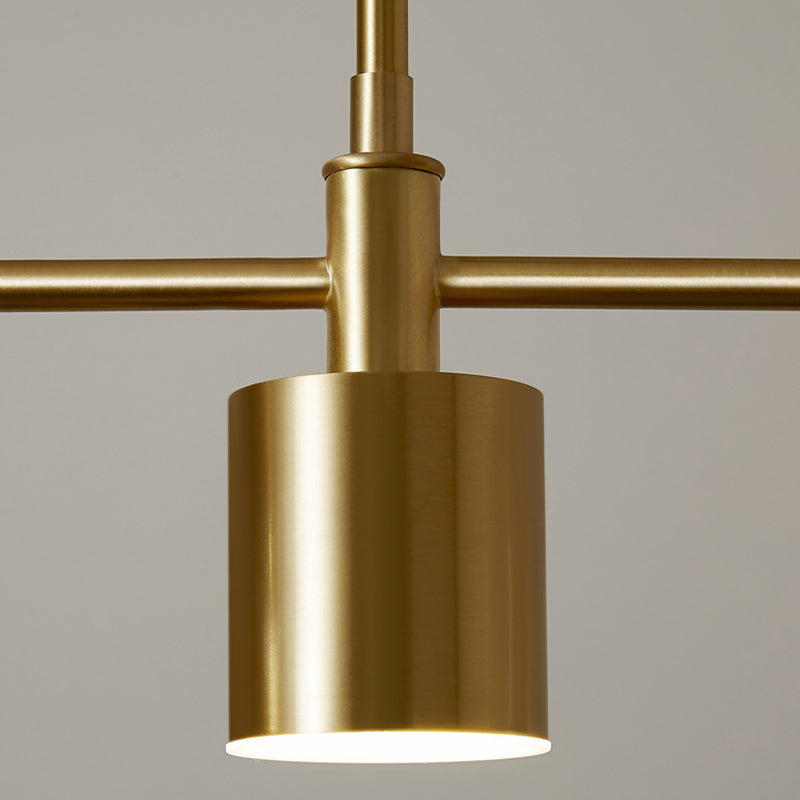 4/5-Light Modernism Golden Ceiling Light Metal Unique Kitchen Island Lighting
