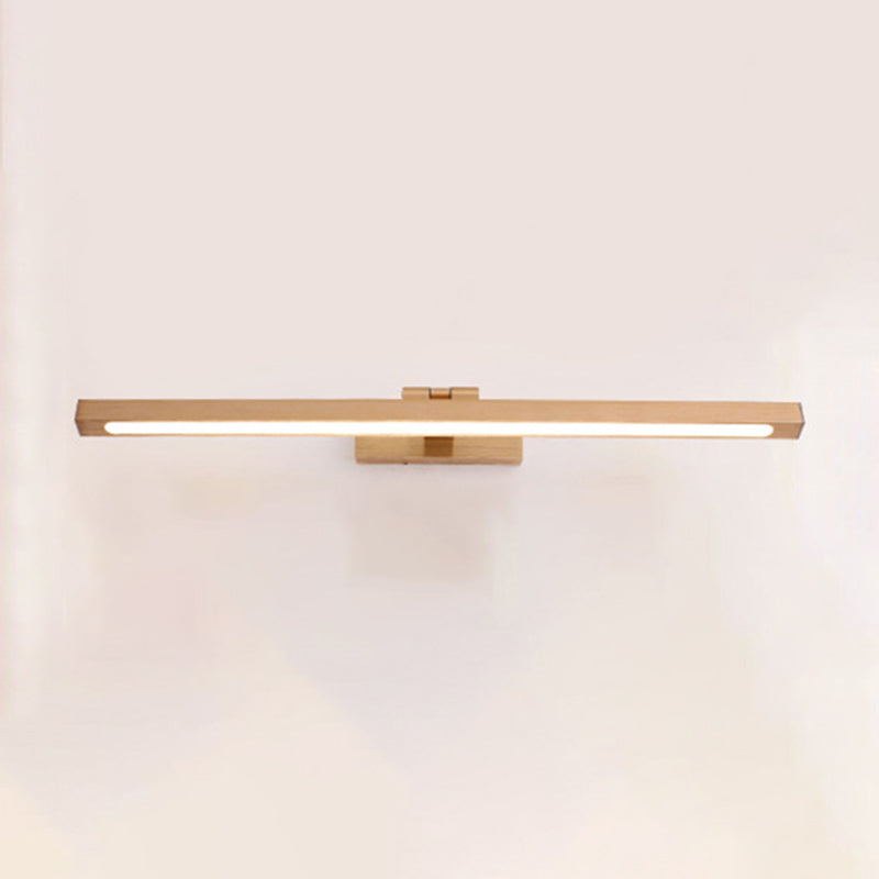 Modern Linear Vanity Wall Light Fixtures Metal 1 Light Vanity Lighting