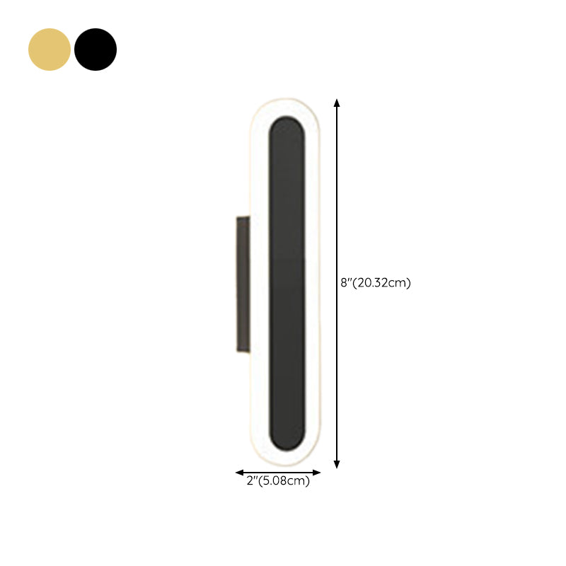 Black/Golden LED Vanity Lighting Modernism Bath Bar Light for Bathroom