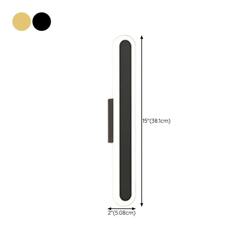 Black/Golden LED Vanity Lighting Modernism Bath Bar Light for Bathroom