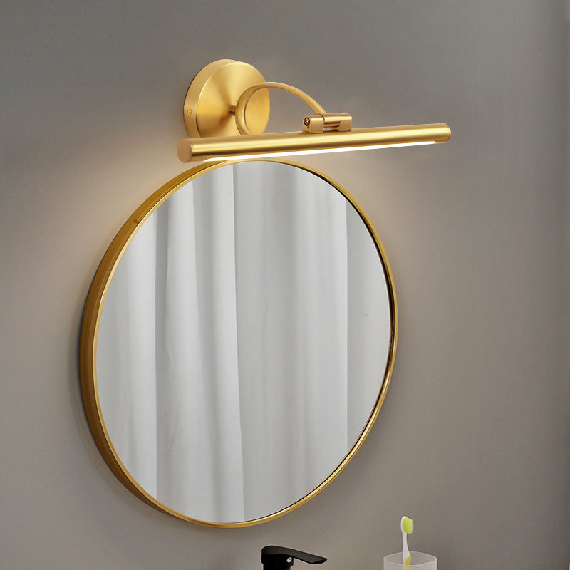 Adjustable LED Mirror Front Light 1-Light Vanity Light with Acrylic Shade for Bathroom