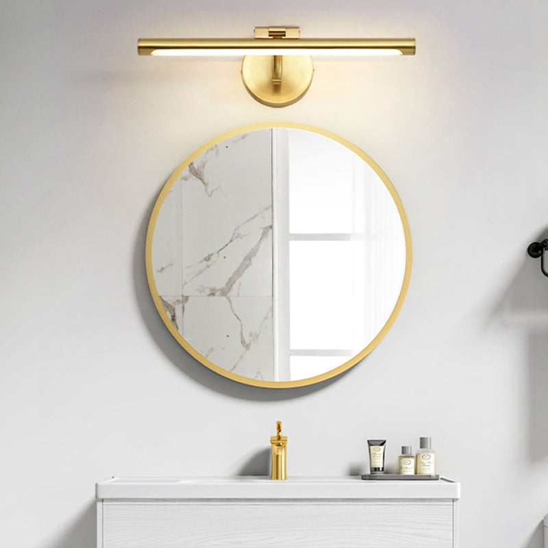Adjustable LED Mirror Front Light 1-Light Vanity Light with Acrylic Shade for Bathroom