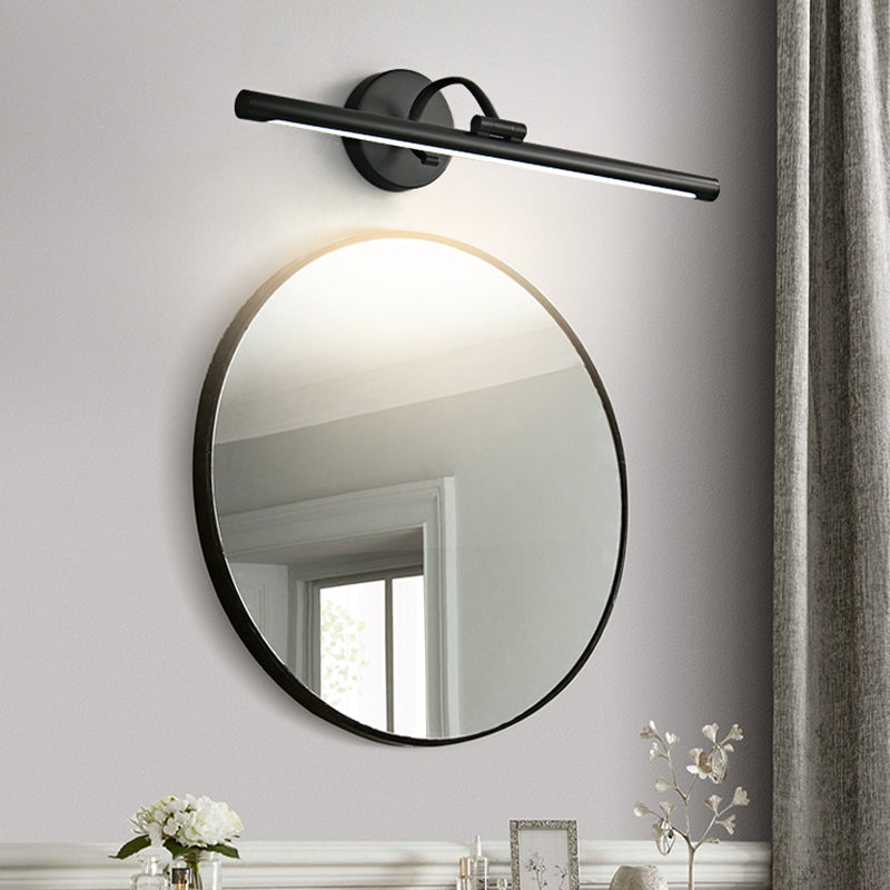 Adjustable LED Mirror Front Light 1-Light Vanity Light with Acrylic Shade for Bathroom