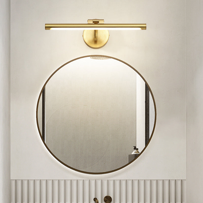 Adjustable LED Mirror Front Light 1-Light Vanity Light with Acrylic Shade for Bathroom