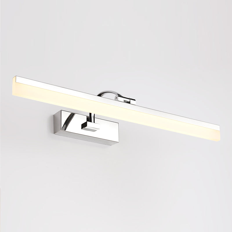 Modern Mirror Front Light LED Vanity Light with Acrylic Shade for Bathroom