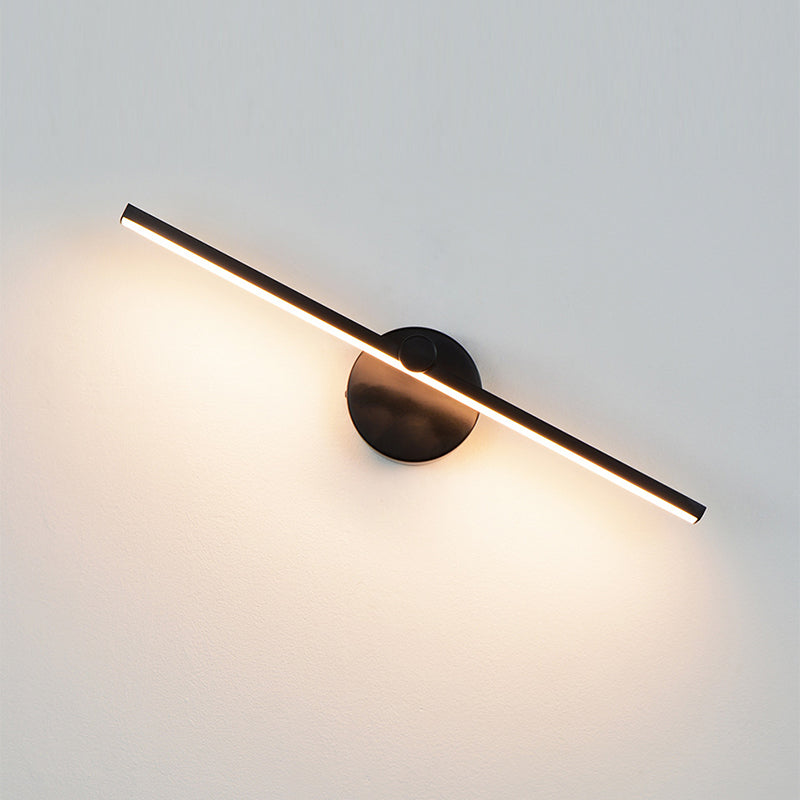 Linear Shape Vanity Lamp Modern Style Metal 1 Light Bath Light for Bathroom