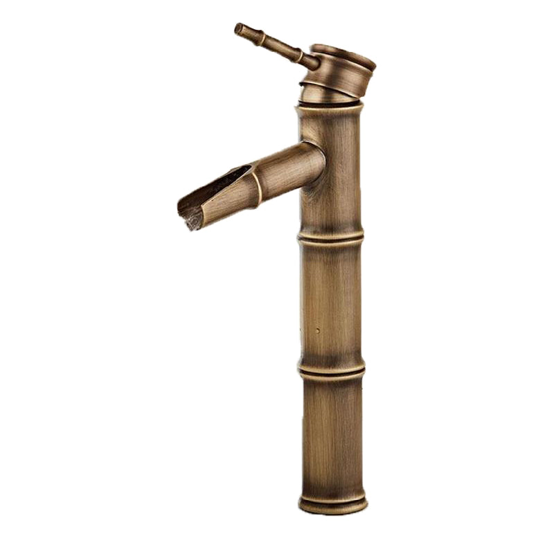 Brass Country Basin Faucet Single Hole Vanity Sink Faucet for Bathroom