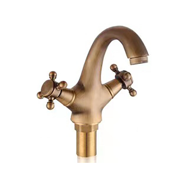 Glam Centerset Faucet 1 Hole Sink Faucet with 2 Cross Handles