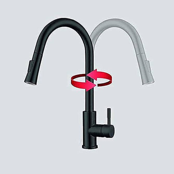 Pull Down Sprayer Kitchen Faucet Touch Sensor 304 Stainless Steel High Arc Kitchen Faucet