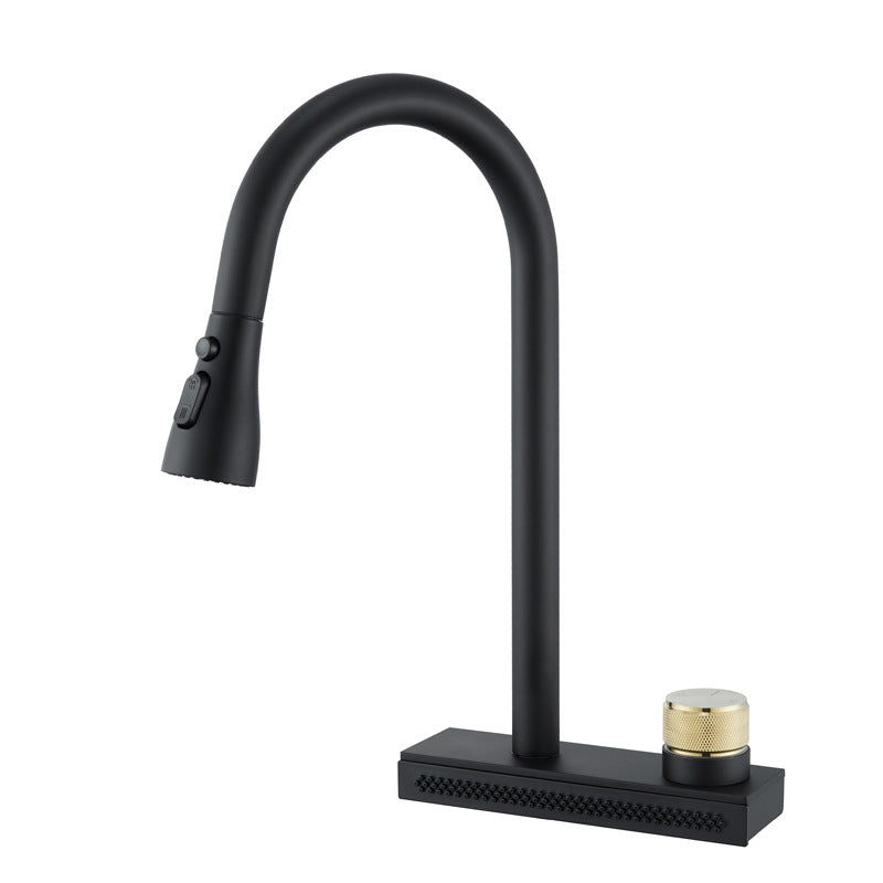 Contemporary Pot Filler Kitchen Faucet with Deck Plate 2 Hole Bar Faucet