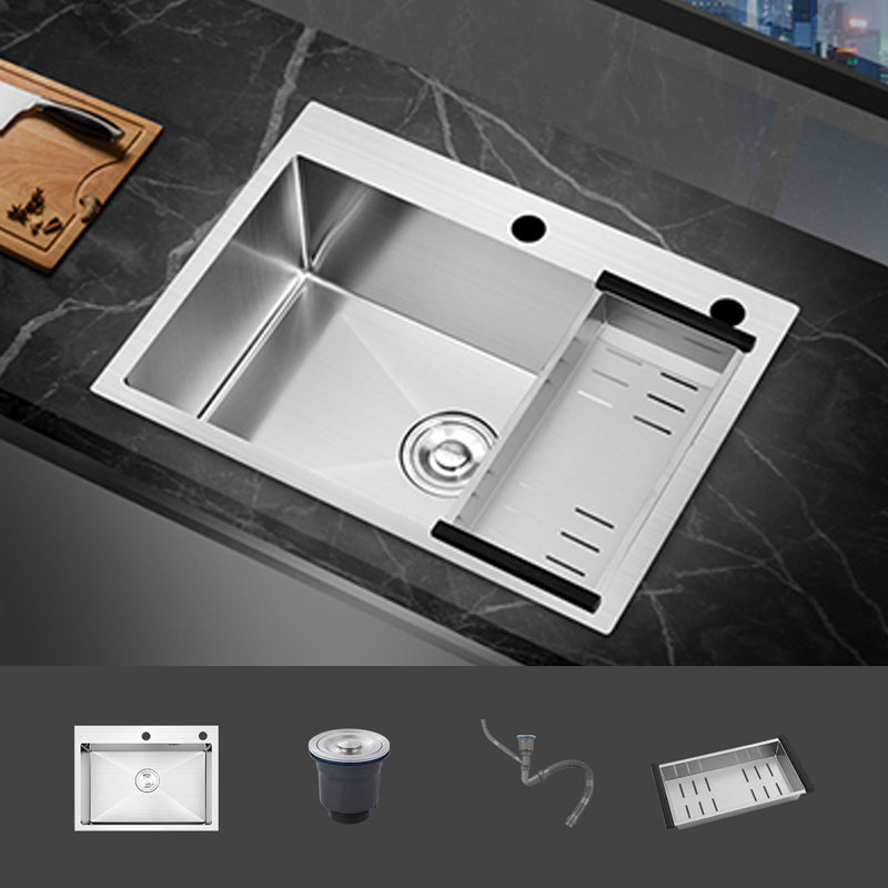 Modern Single Bowl Kitchen Sink Stainless Steel Kitchen Sink with Rectangle Shape