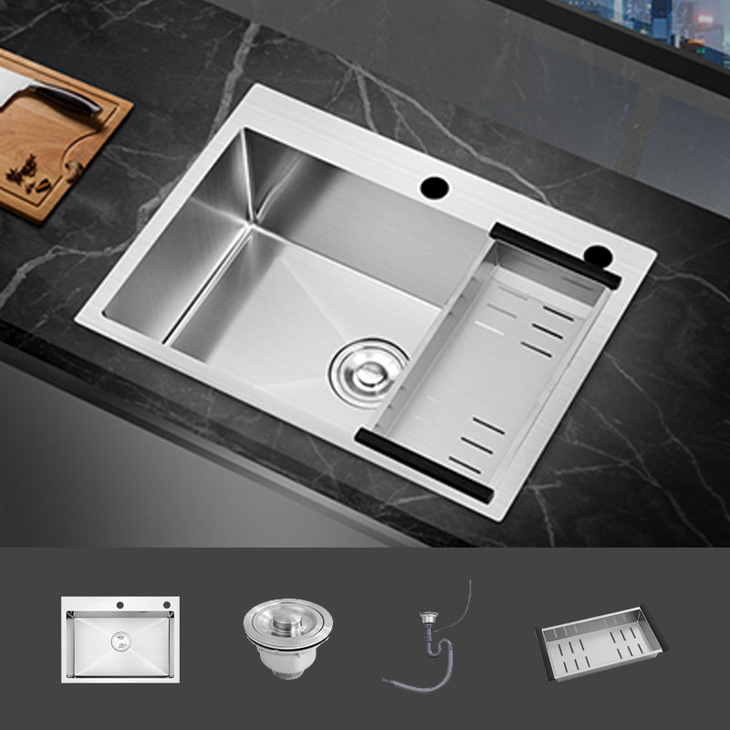Modern Single Bowl Kitchen Sink Stainless Steel Kitchen Sink with Rectangle Shape
