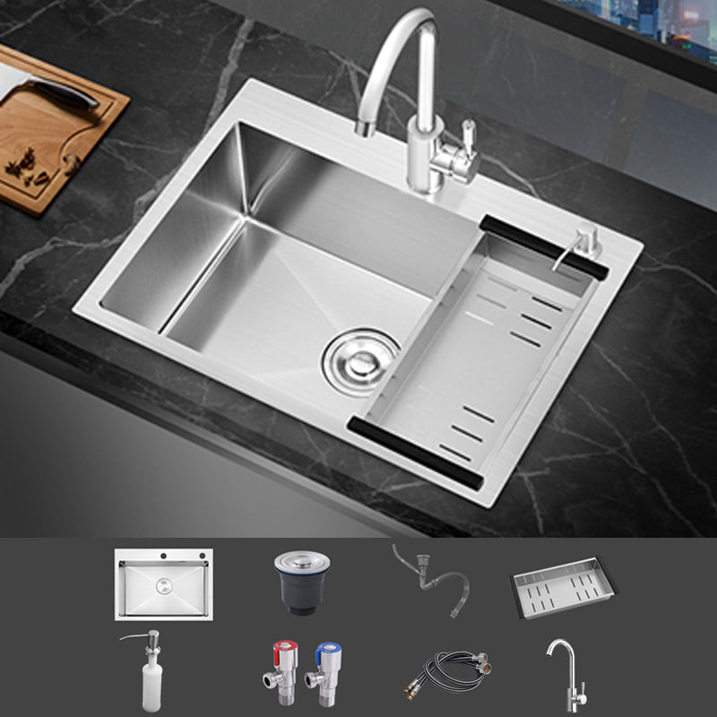 Modern Single Bowl Kitchen Sink Stainless Steel Kitchen Sink with Rectangle Shape