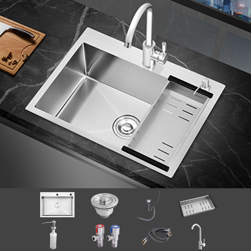 Modern Single Bowl Kitchen Sink Stainless Steel Kitchen Sink with Rectangle Shape