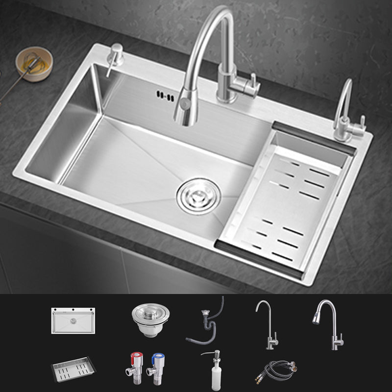 Modern Single Bowl Kitchen Sink Stainless Steel Kitchen Sink with Rectangle Shape