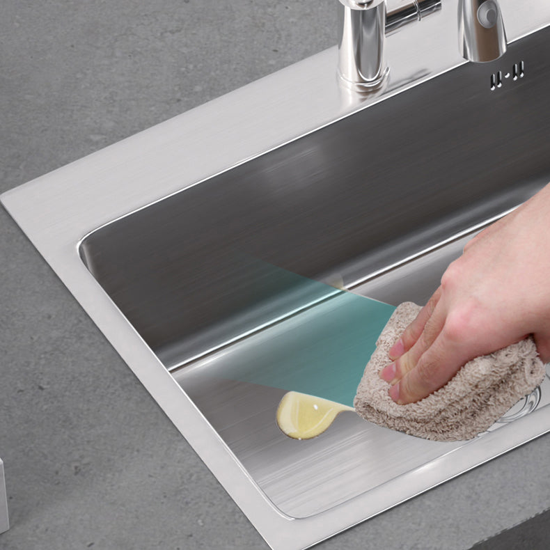 Modern Single Bowl Kitchen Sink Stainless Steel Kitchen Sink with Rectangle Shape