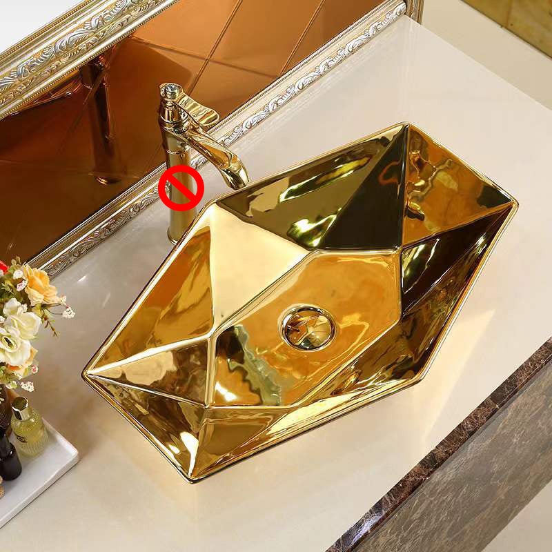 Modern Vessel Lavatory Sink Metal Specialty with Faucet Basin Sink