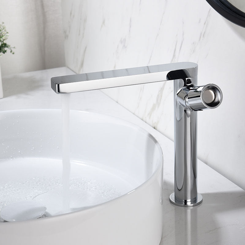 Modern Brass Bathroom Faucet Knob Handles Deck-mount Fixed Faucet