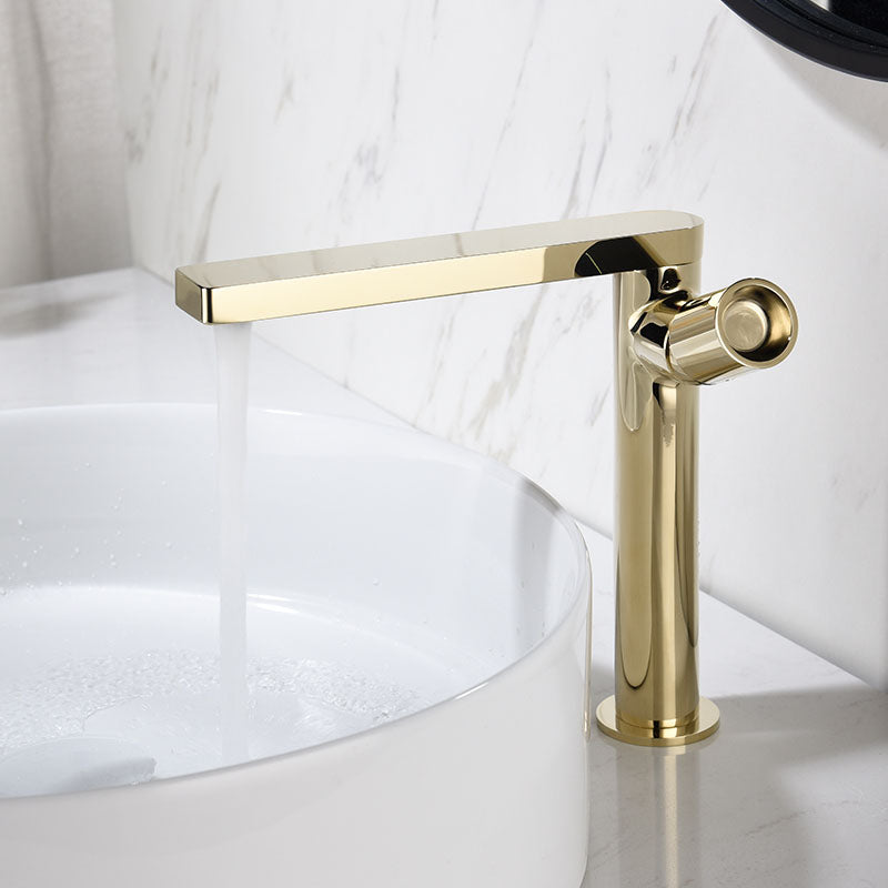 Modern Brass Bathroom Faucet Knob Handles Deck-mount Fixed Faucet