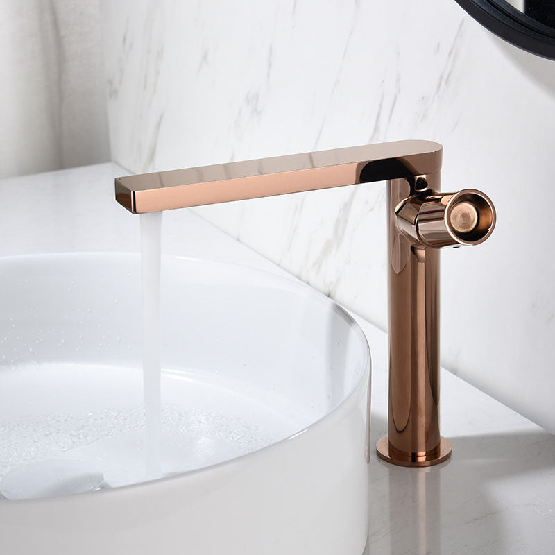 Modern Brass Bathroom Faucet Knob Handles Deck-mount Fixed Faucet