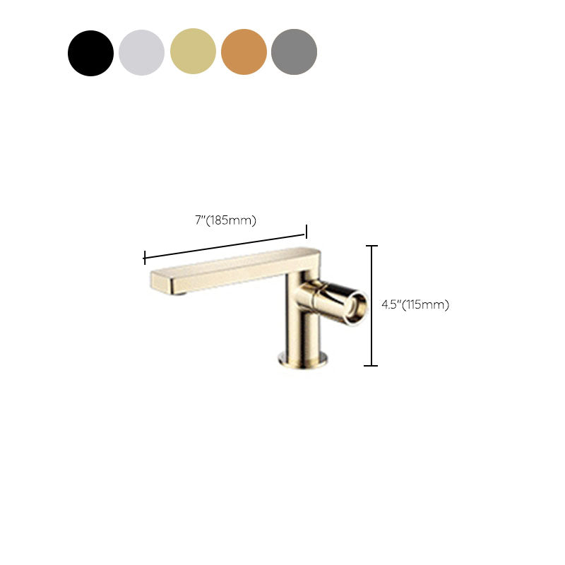 Modern Brass Bathroom Faucet Knob Handles Deck-mount Fixed Faucet