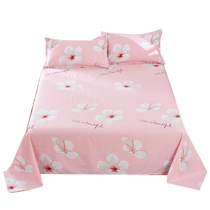 100 Cotton Bed Sheet Set Soft & Smooth Breathable Bed Sheet Set