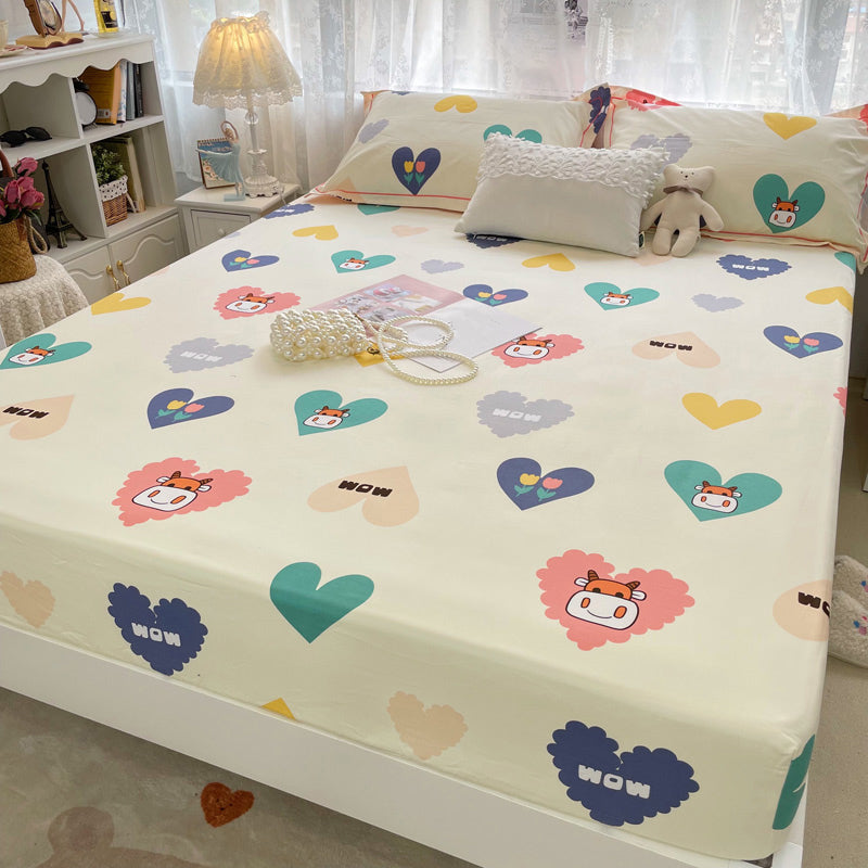 100 Cotton Bed Sheet Set Soft & Smooth Printed Bed Sheet Set