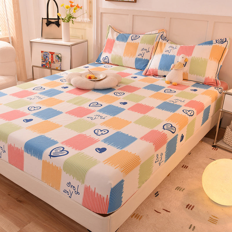 100 Cotton Bed Sheet Set Soft & Smooth Printed Bed Sheet Set