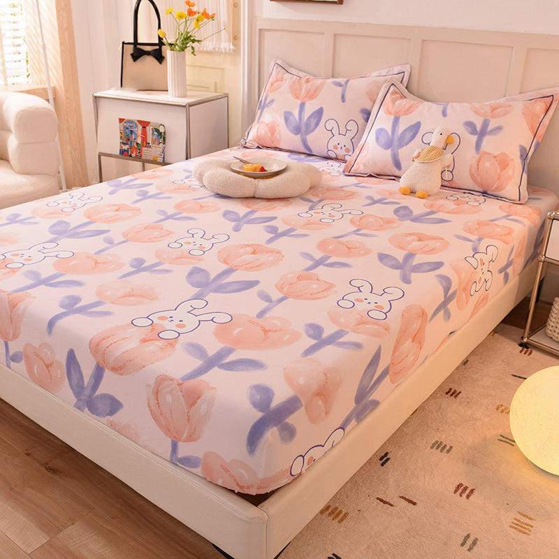 100 Cotton Bed Sheet Set Soft & Smooth Printed Bed Sheet Set