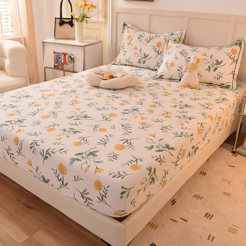 100 Cotton Bed Sheet Set Soft & Smooth Printed Bed Sheet Set