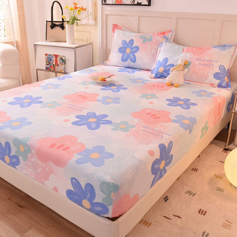 100 Cotton Bed Sheet Set Soft & Smooth Printed Bed Sheet Set