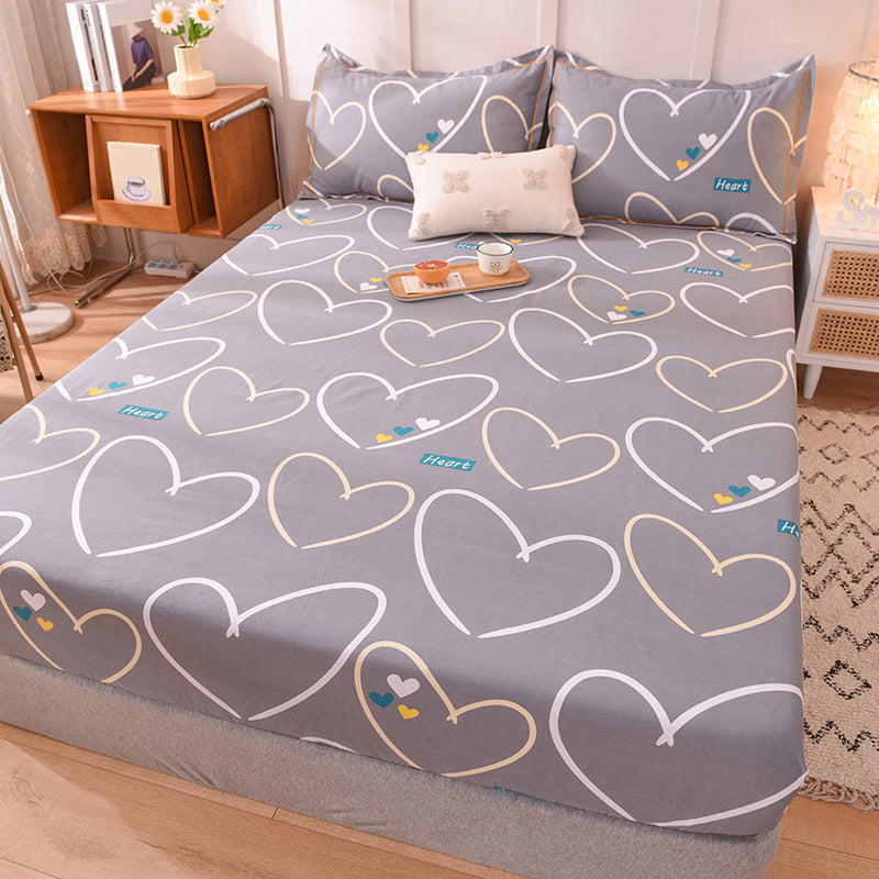 100 Cotton Bed Sheet Set Soft & Smooth Printed Bed Sheet Set