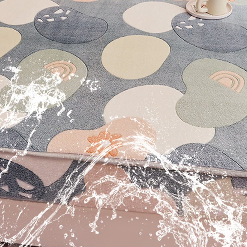 Soft Sheet Set Painting Breathable Flannel Fade Resistant Fitted Sheet