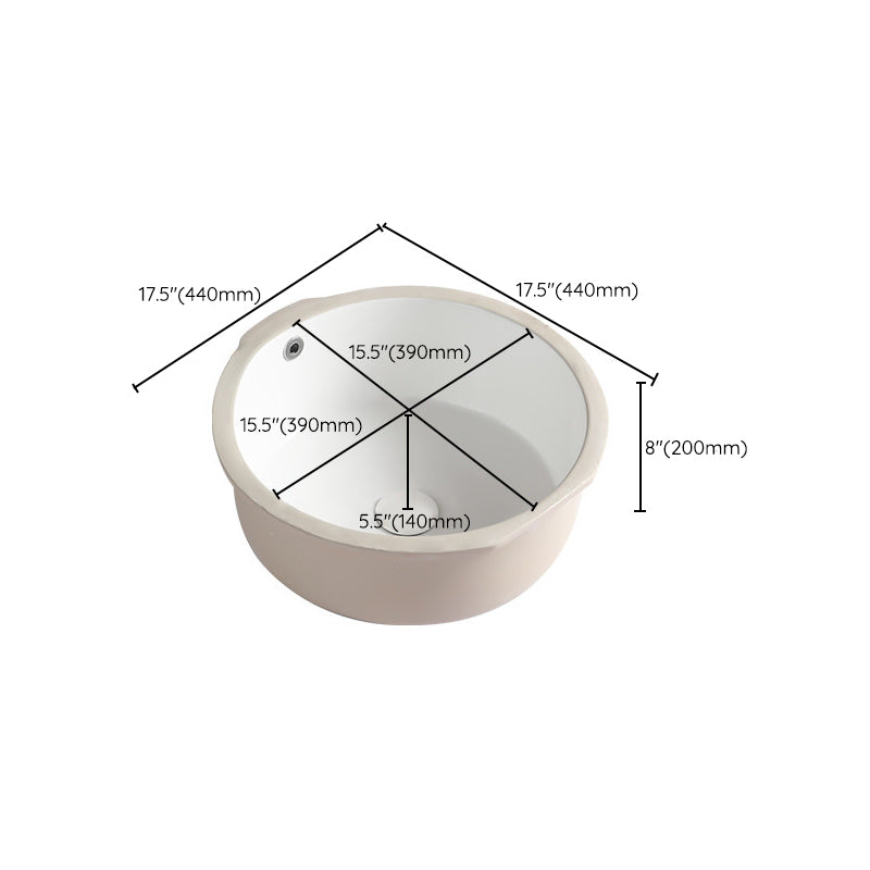 Modern Single Bowl Kitchen Sink Quartz Kitchen Sink with Round Shape