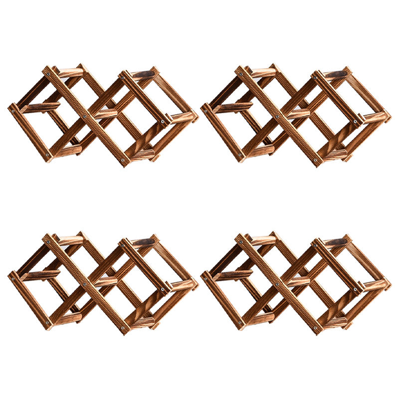 Tabletop Modern Wine Rack Solid Wood Wine Bottle Rack for Living Room