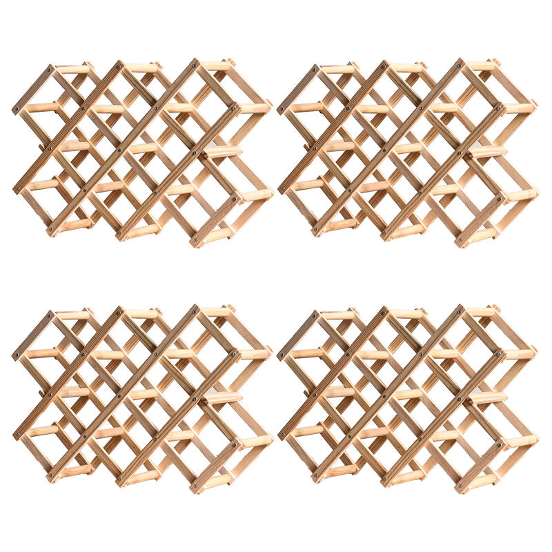 Tabletop Modern Wine Rack Solid Wood Wine Bottle Rack for Living Room