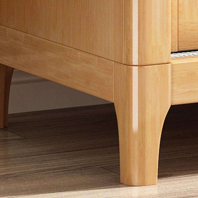 Traditional Solid Wood Wardrobe Freestanding Wardrobe with Self Close Drawers and Doors