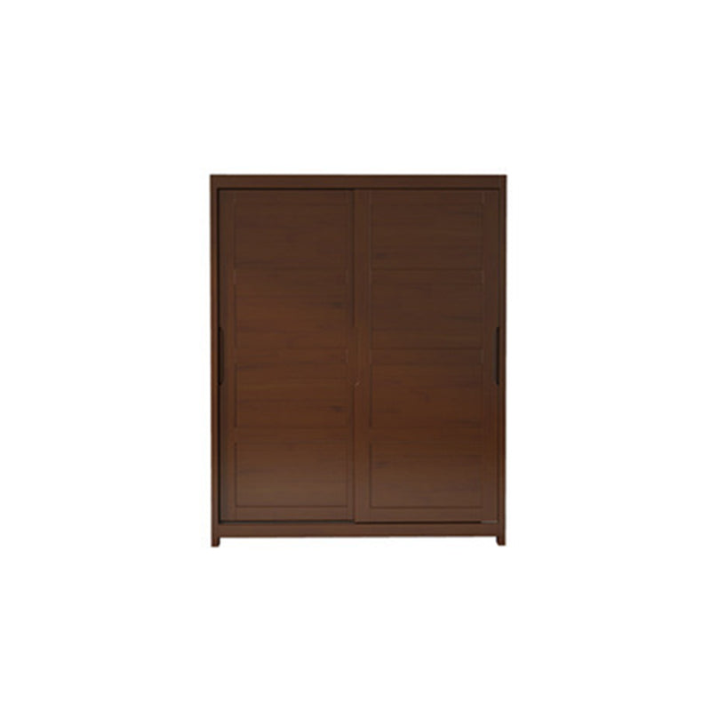 Rubberwood Solid Wood Wardrobe Traditional Freestanding Wardrobe