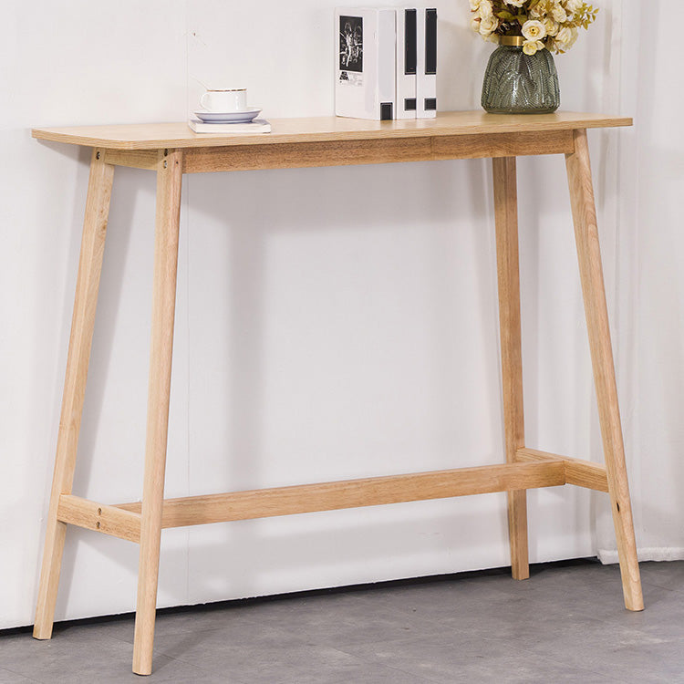 Contemporary Style Rectangle Bar Table Wood Bar Dining Table for Home