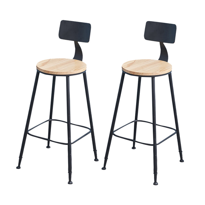 Industrial 1/2/3/5 Pieces Solid Wood Bar Table Set Fixed Counter Set for Home Use