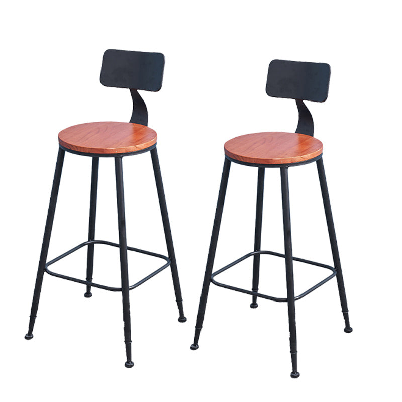 Industrial 1/2/3/5 Pieces Solid Wood Bar Table Set Fixed Counter Set for Home Use