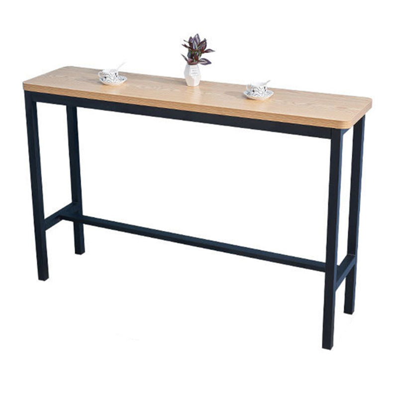 Industrial 1/2/3/5 Pieces Solid Wood Bar Table Set Fixed Counter Set for Home Use