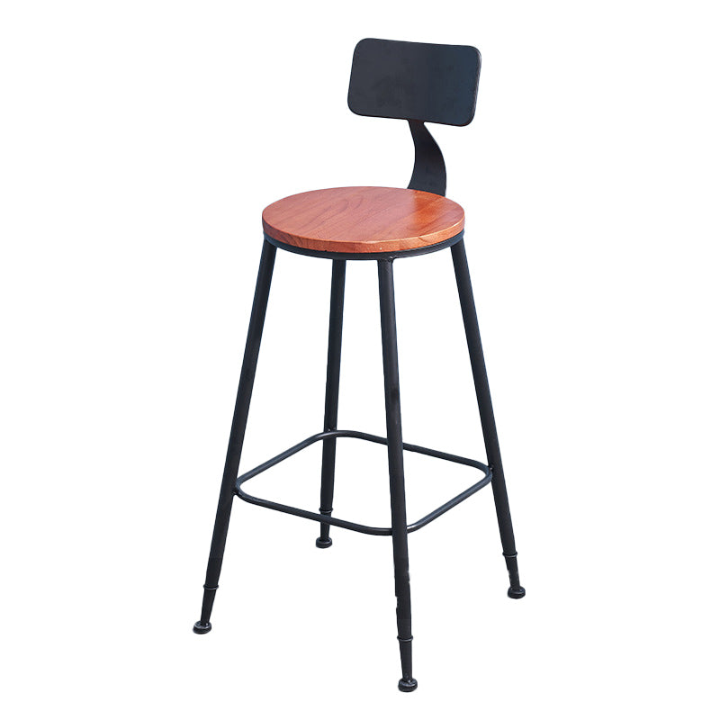 Industrial 1/2/3/5 Pieces Solid Wood Bar Table Set Fixed Counter Set for Home Use