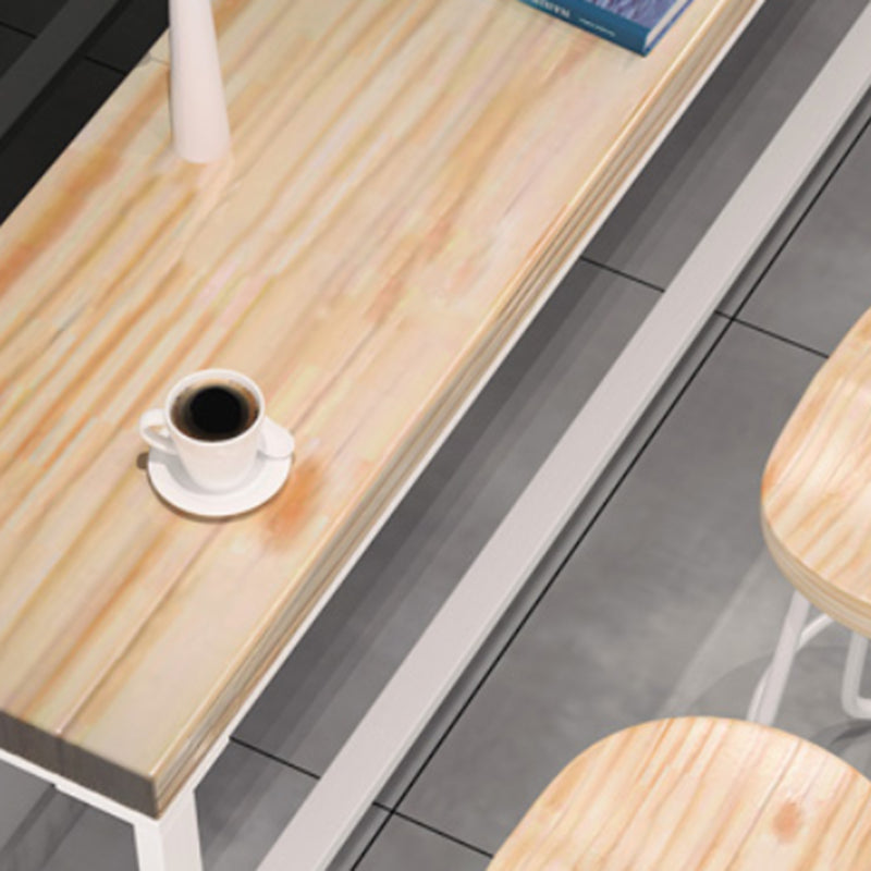 Industrial Rectangle Wood Counter Table 1/2/5 Pieces Bar Table Set for Living Room