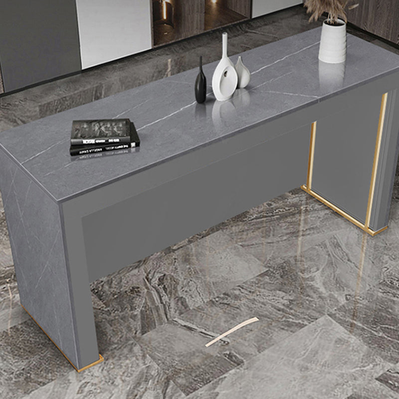 Modern Style Rectangle Bar Table 1/2/3 Pieces Stone Bar Table Set for Home Use